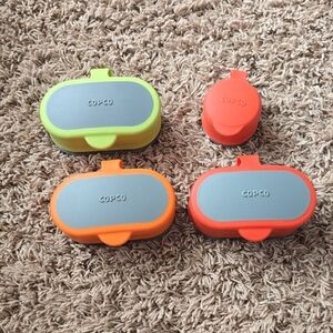 Copco Collapsible Food Storage Containers - Green, Orange, Red